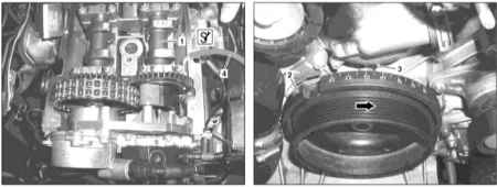 4.8 Проверка состояния цепи привода ГРМ на двигателе М628